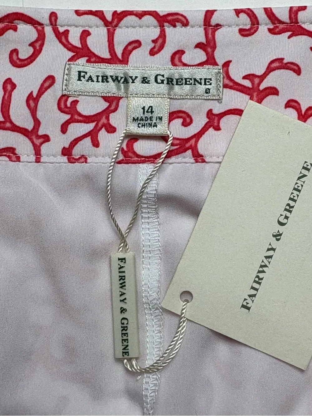 NWT Fairway & Greene Ellen Coral Printed Golf Skort Skirt Size 14 Athleisure - Picture 6 of 9